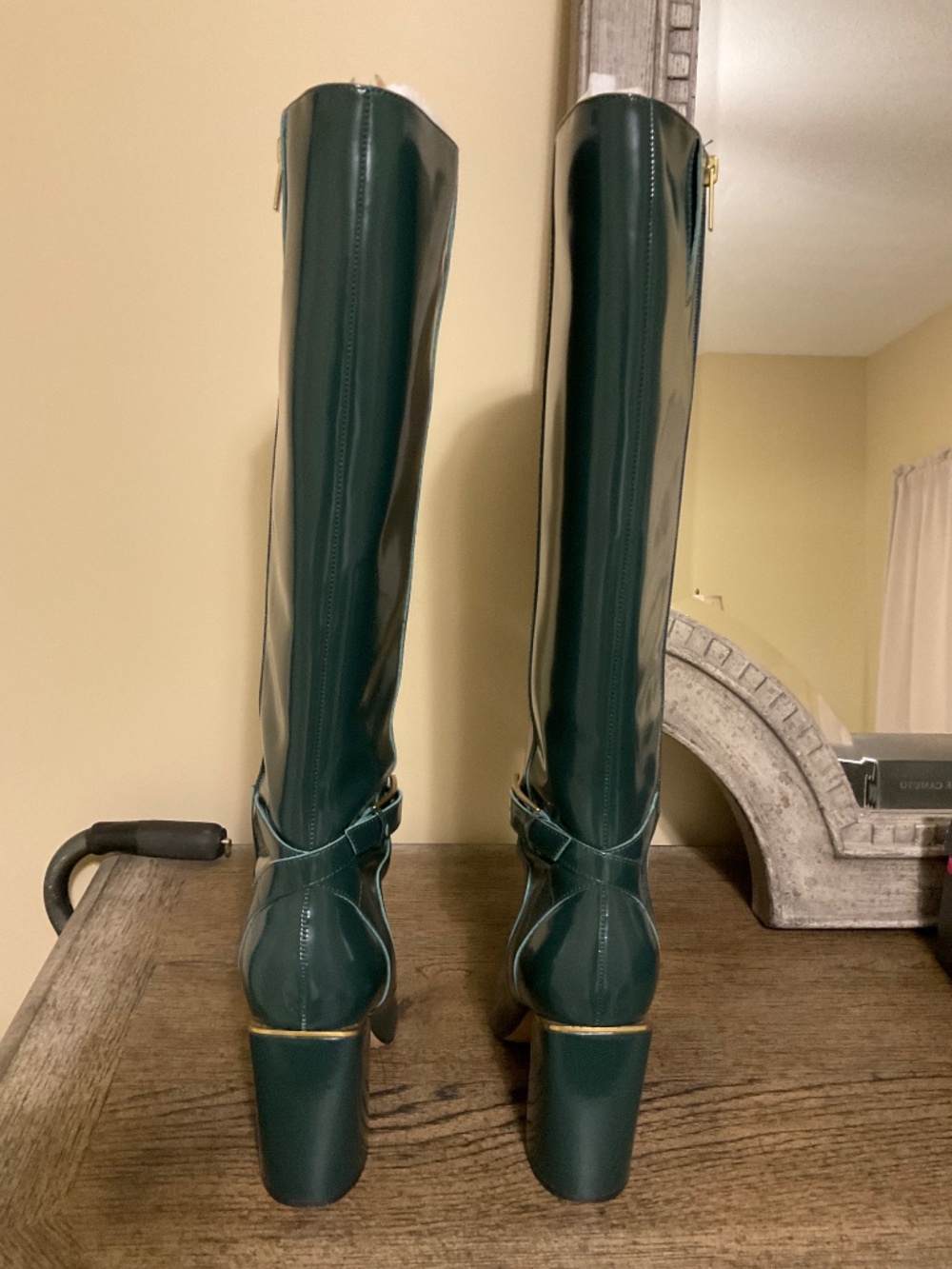 Vince Camuto Leather Knee High Boot Sz 10 - Picture 4 of 6